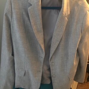 Grey suit jacket